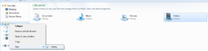 Windows 7 Libraries not Working How to Remove Libraries From Windows 7
