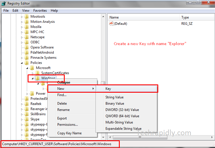 Disable Search History in Windows File Explorer