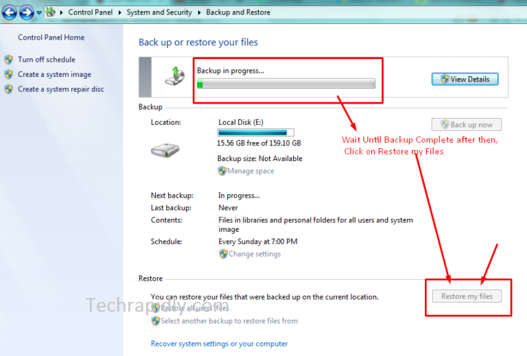 How to Restore your files and folders from Backup in Windows 7 (Solved)