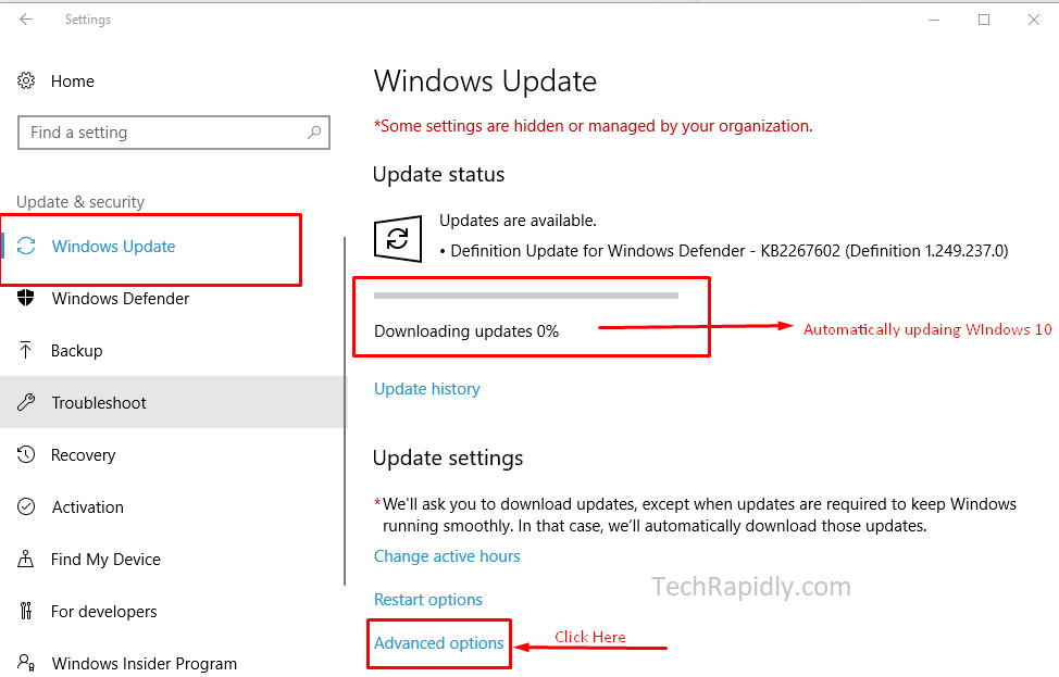 disable Windows 10 Update