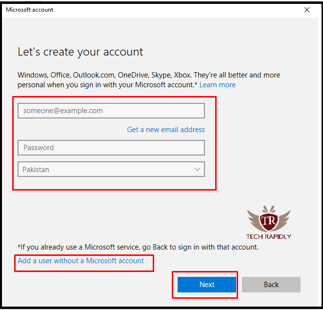 how to add a user account on windows 10 using yahoo email