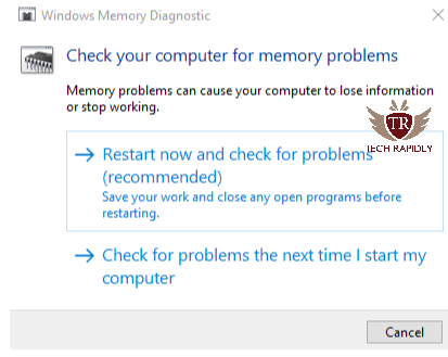 memory management error windows 10