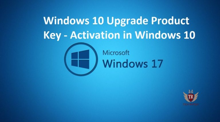 Windows 10 Upgrade Product Key - Activation in Windows 10