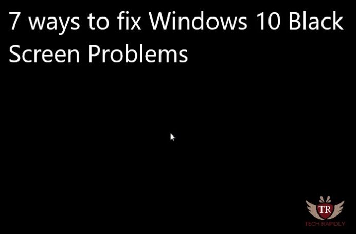 fix black screen windows 7